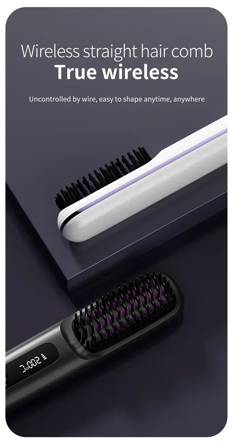 USB Rechargeable Ceramic Hair Straightener