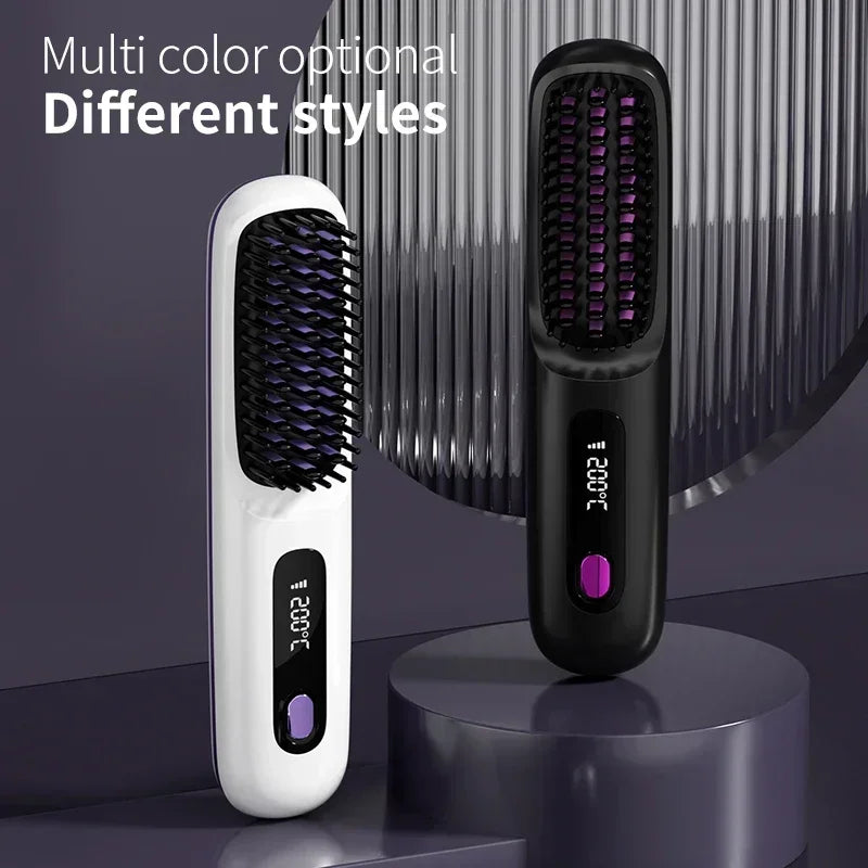 USB Rechargeable Ceramic Hair Straightener