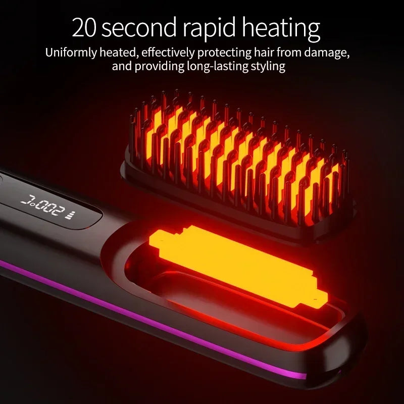 USB Rechargeable Ceramic Hair Straightener