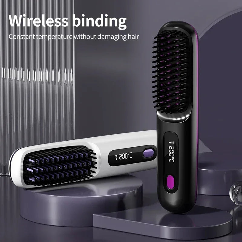 USB Rechargeable Ceramic Hair Straightener