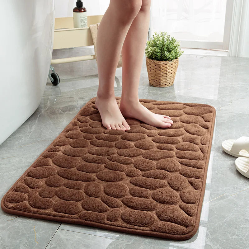 Non-slip Carpet Cobblestone Bathroom Bath Mat