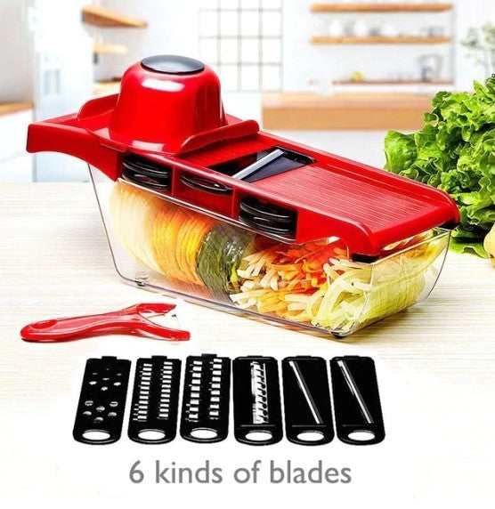 Stainless Steel 6 Blade Vegetable Slicer