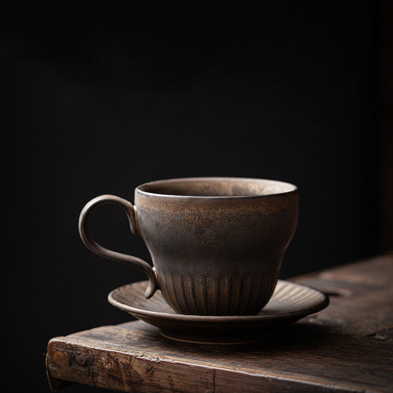 Vintage Ceramic Coffee Cup And Saucer Set